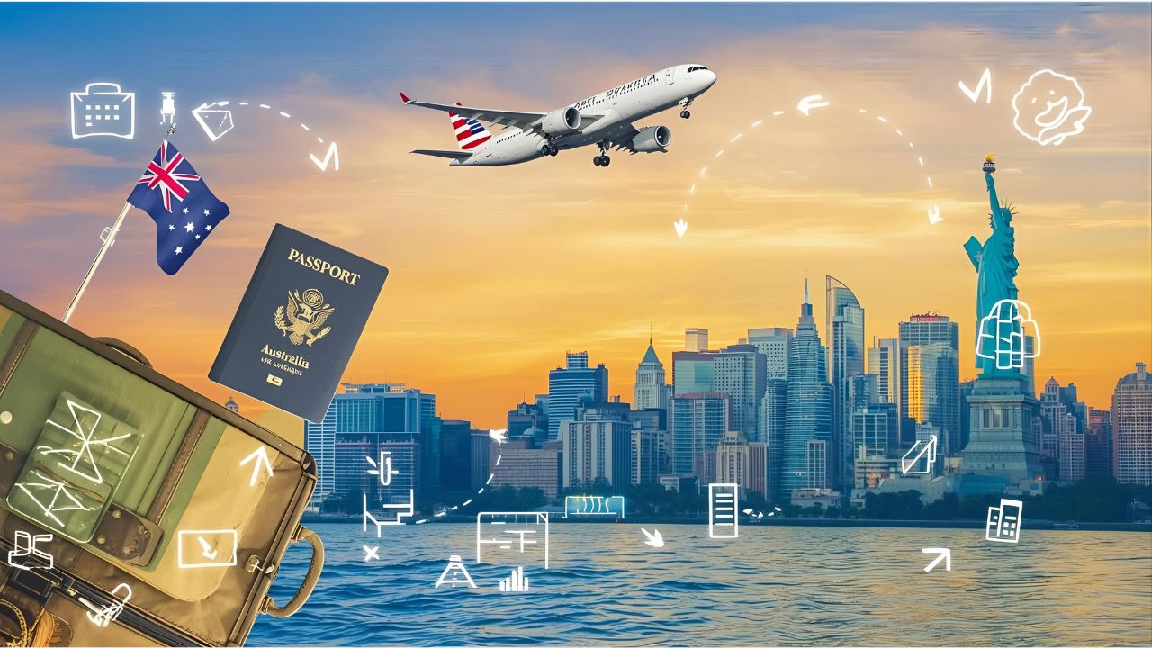how can i move to america from australia