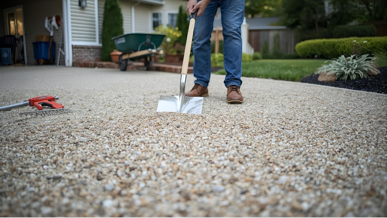 how to lay a gravel driveway