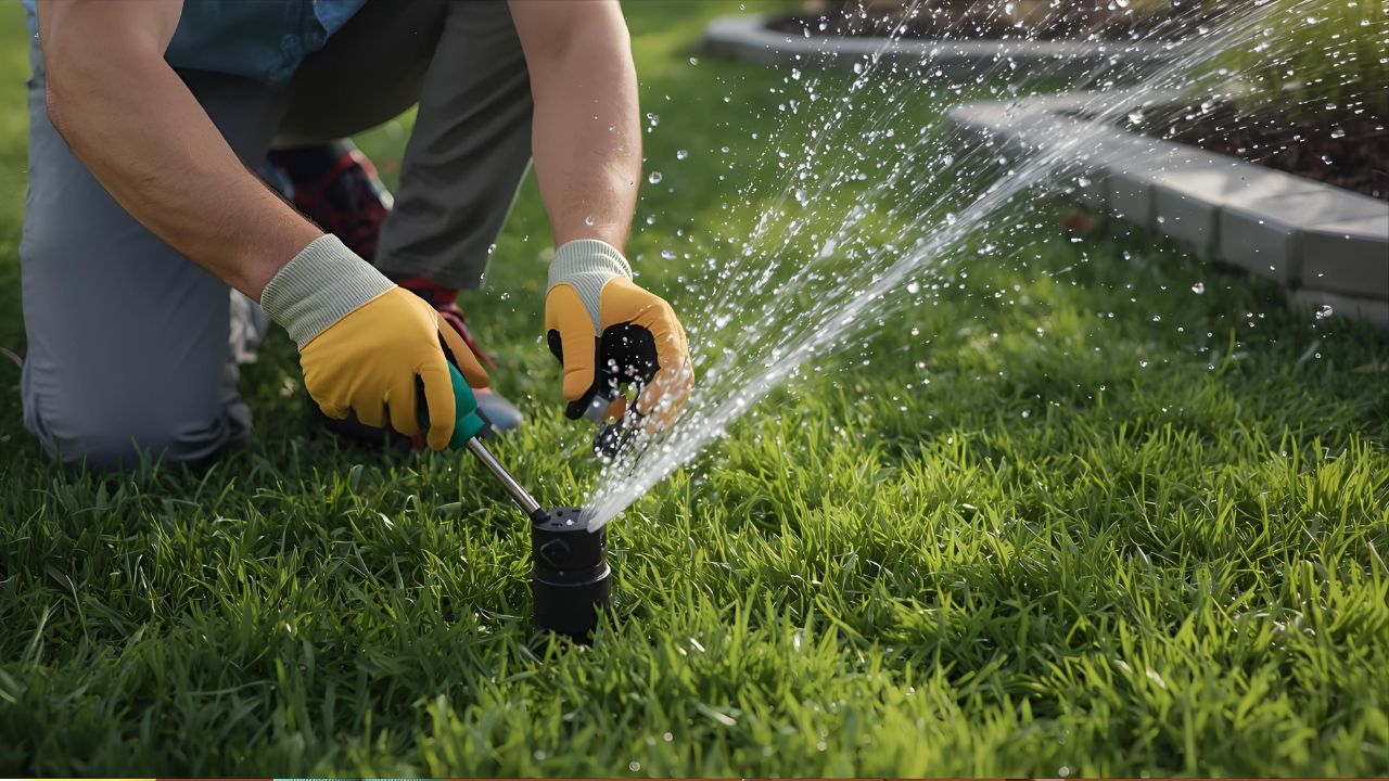 how to adjust rain bird sprinkler heads