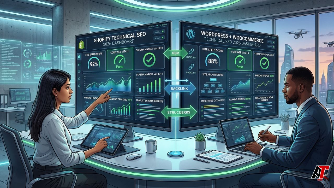 Technical SEO for Shopify vs WordPress (WooCommerce): What Matters Most for Rankings in 2026