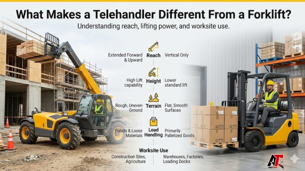 What Makes a Telehandler Different From a Forklift? - Aelftech