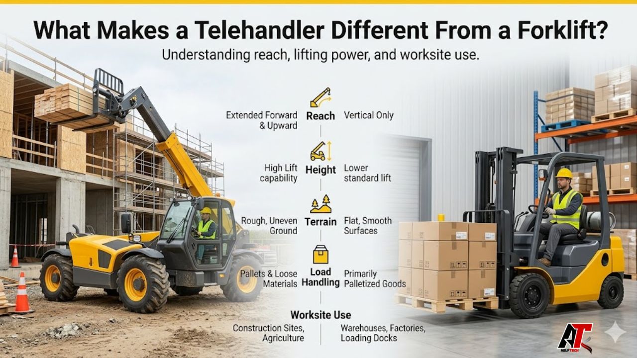 What Makes a Telehandler Different From a Forklift?