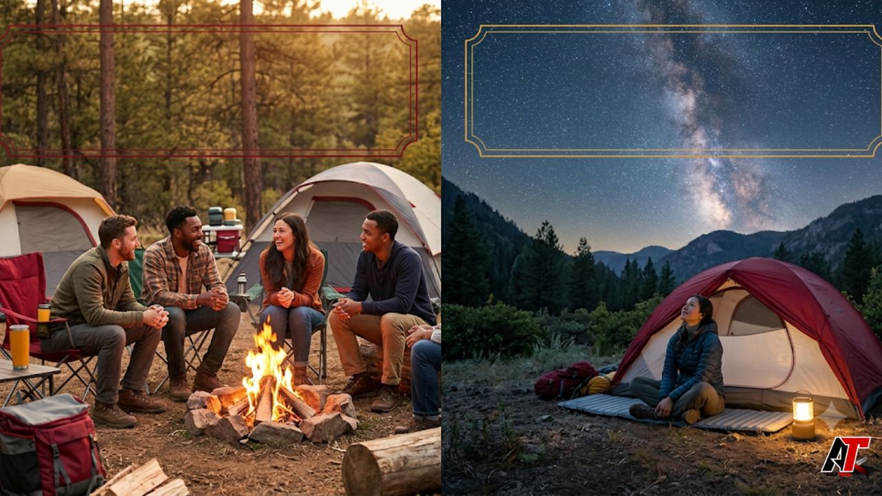 group and solo camping