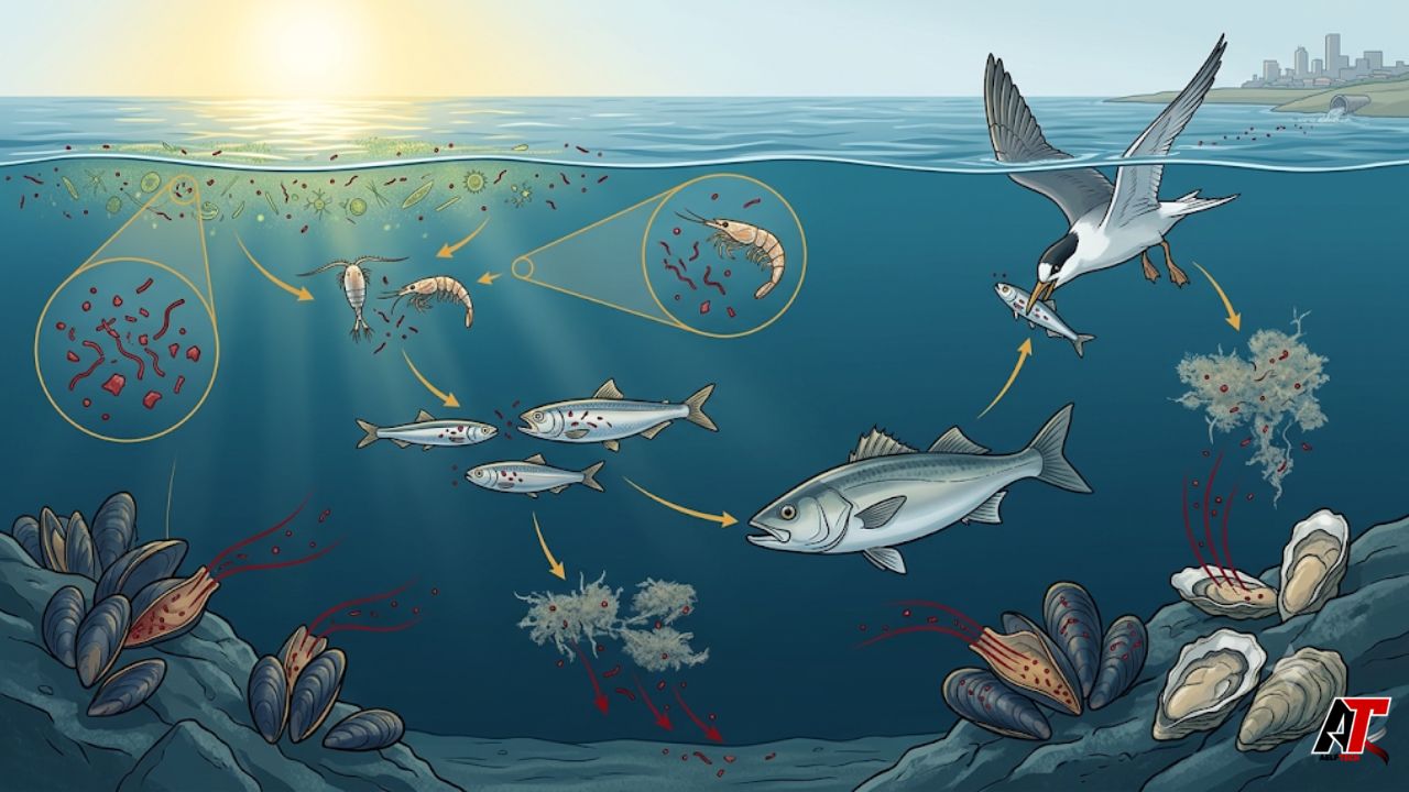 microplastics in marine food webs