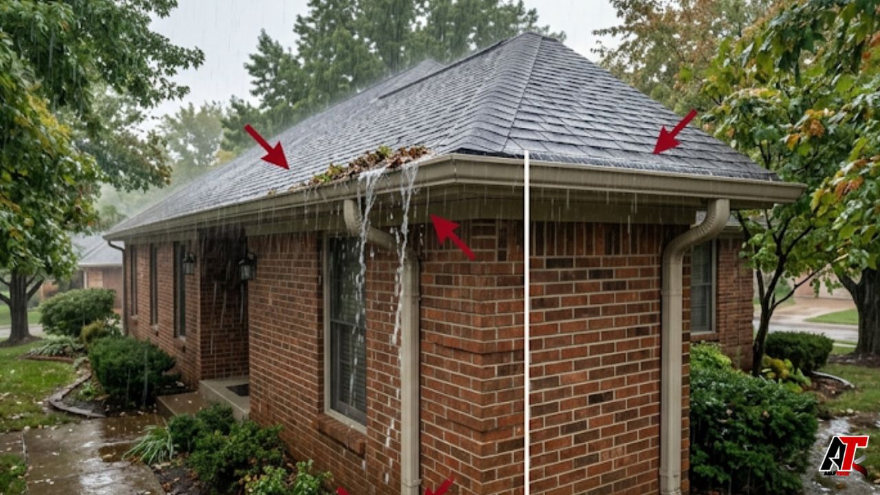 overflowing gutters in St. Louis