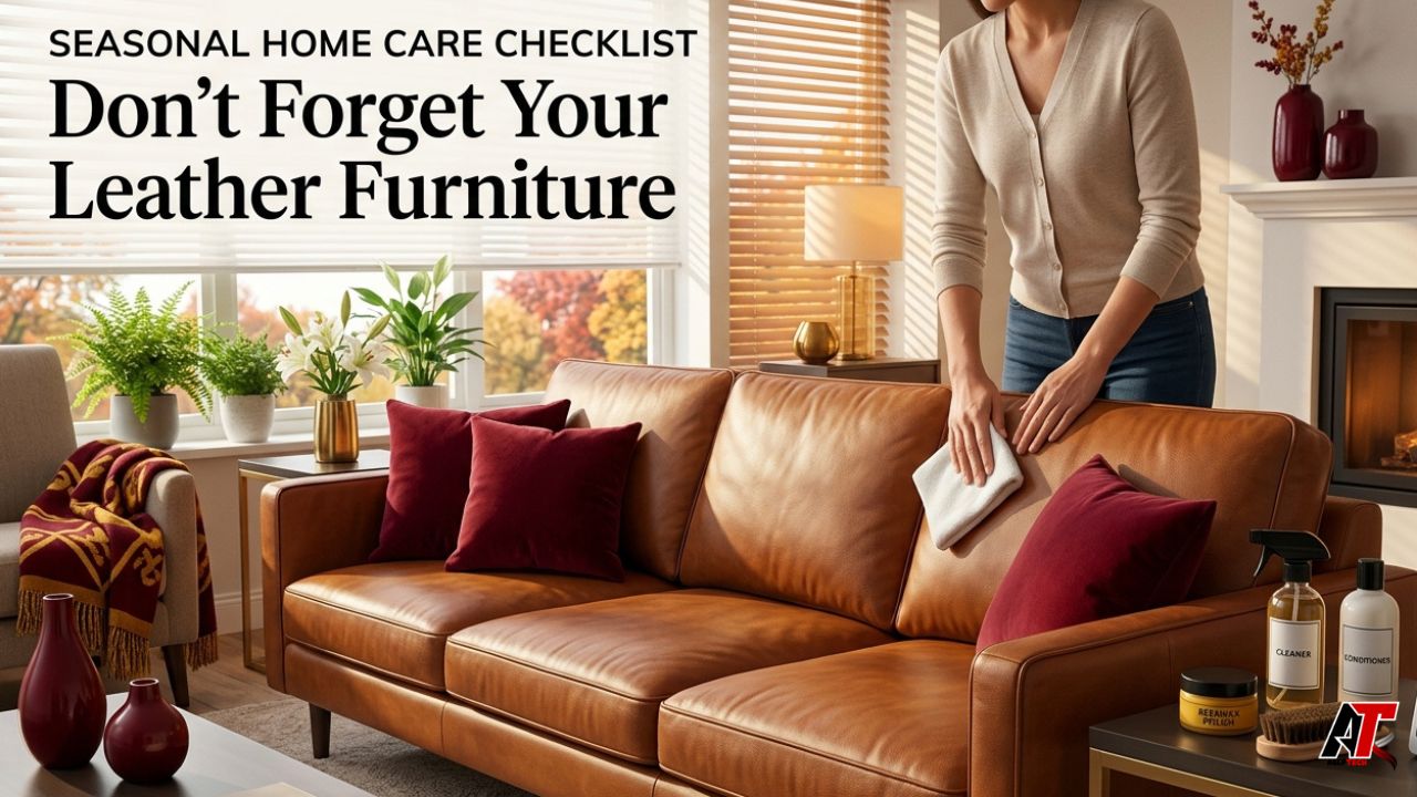 seasonal leather furniture care