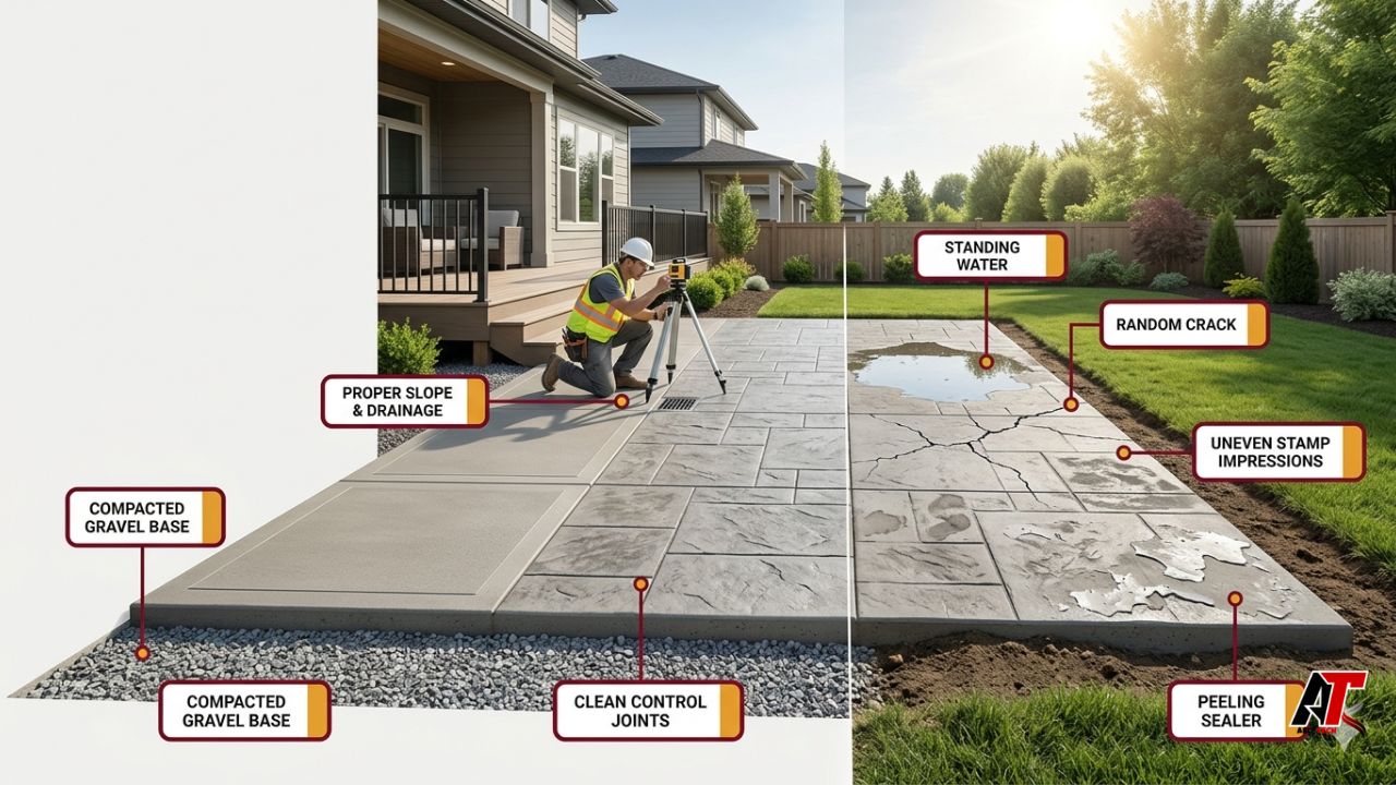 stamped concrete patio mistakes