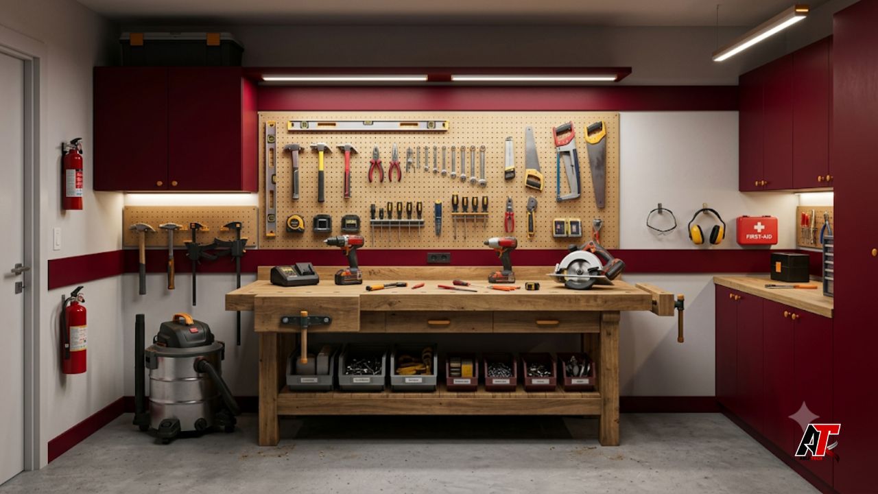 DIY garage workshop setup