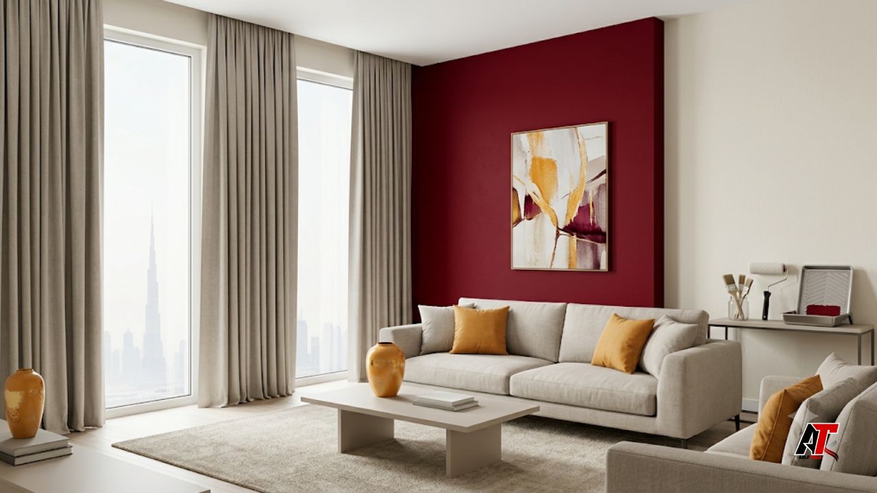 affordable painting services and soundproof curtains in Dubai