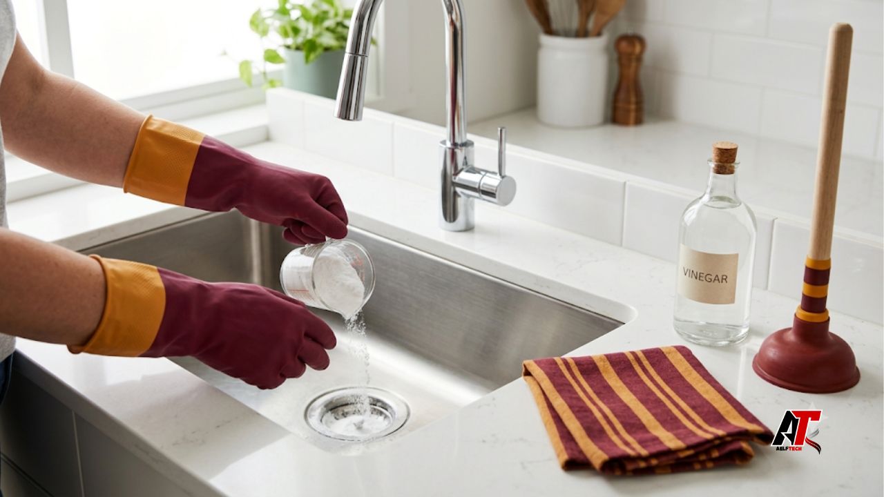 baking soda for clogged drains