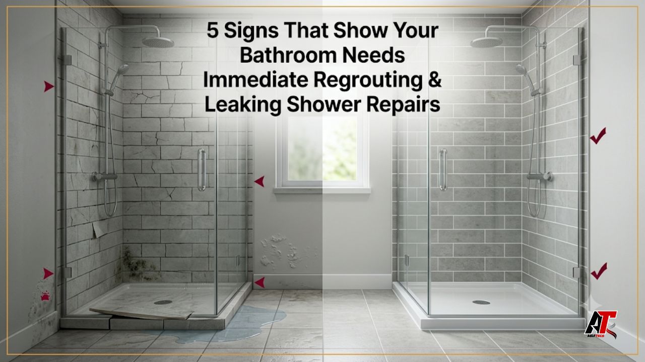 bathroom regrouting and leaking shower repairs