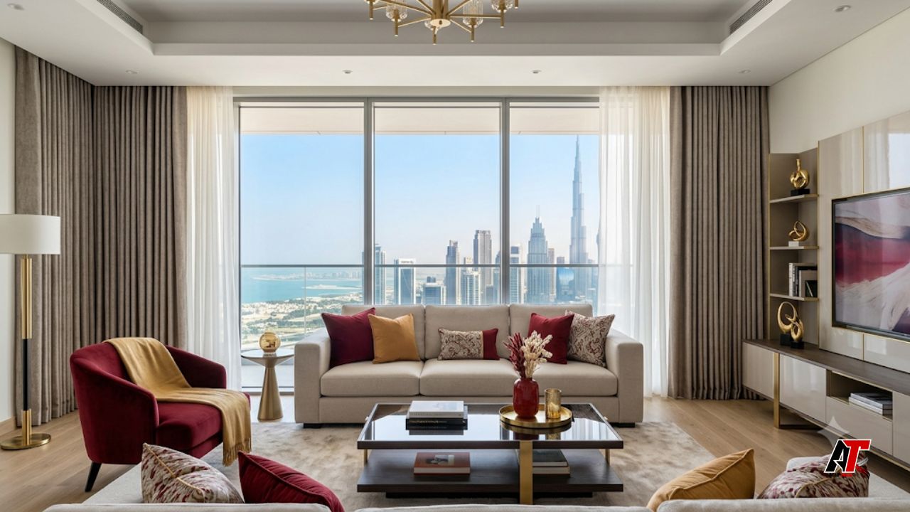 modern blackout curtains in Dubai