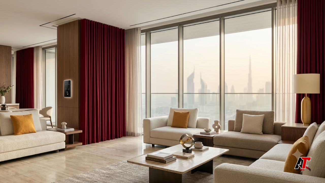 modern curtain styles in Dubai