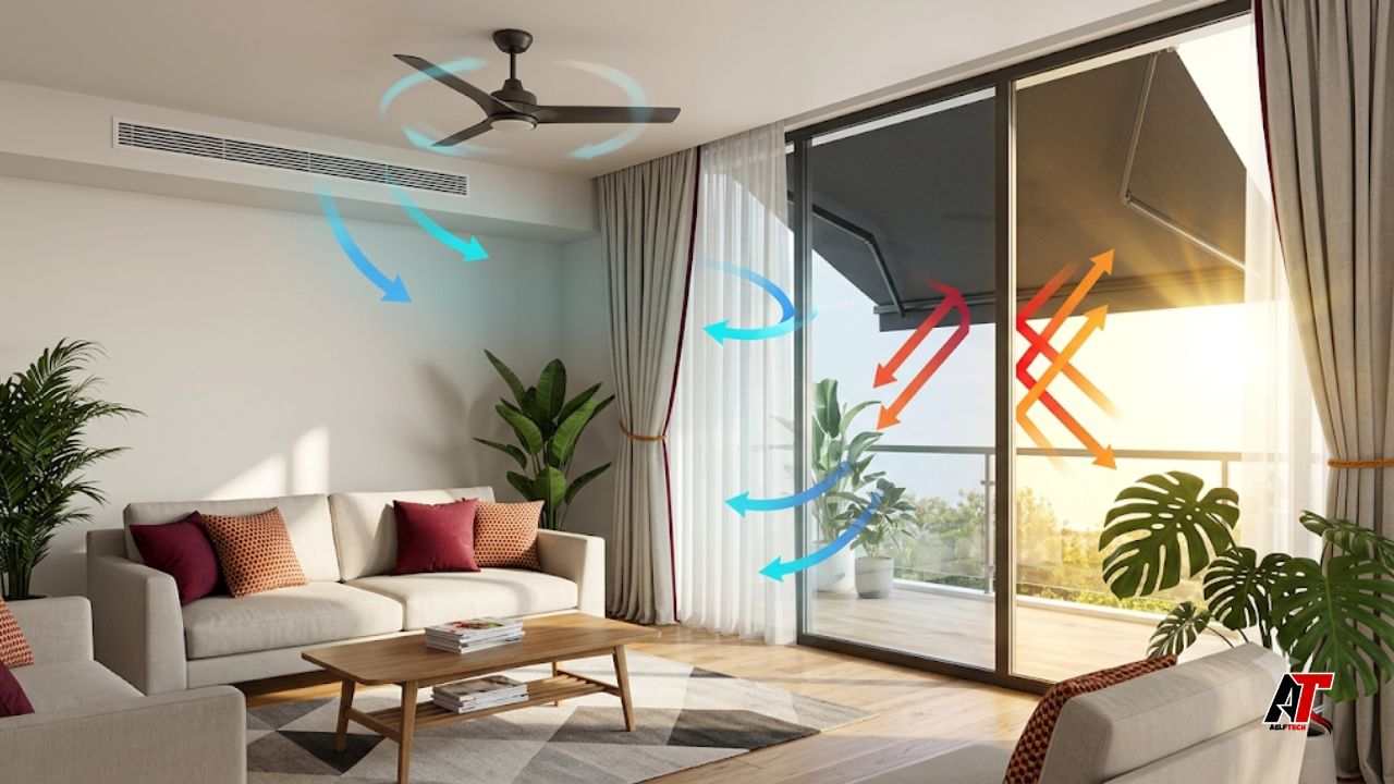 reduce heat buildup in sun-facing rooms