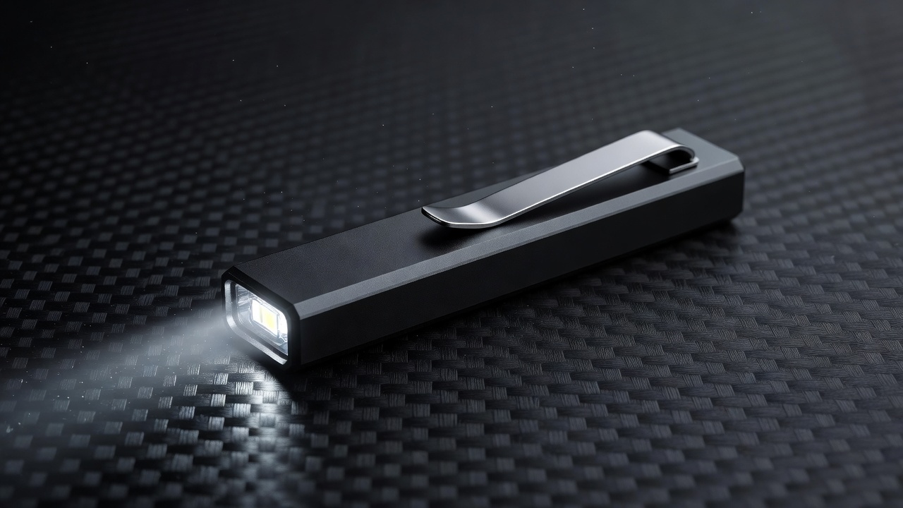 high-performance flat EDC flashlight