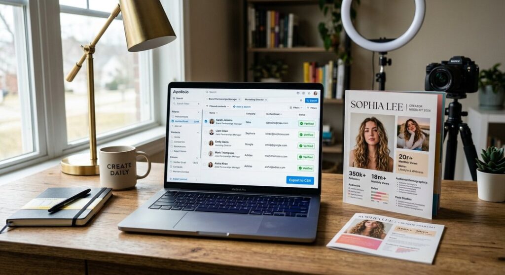 Apollo contact data exporter for creator outreach