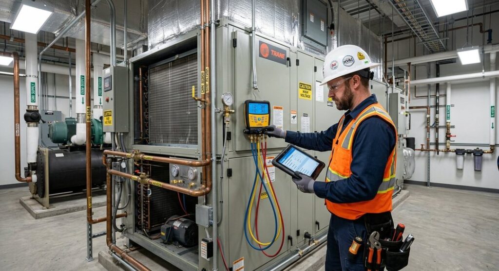 Commercial HVAC rooftop system