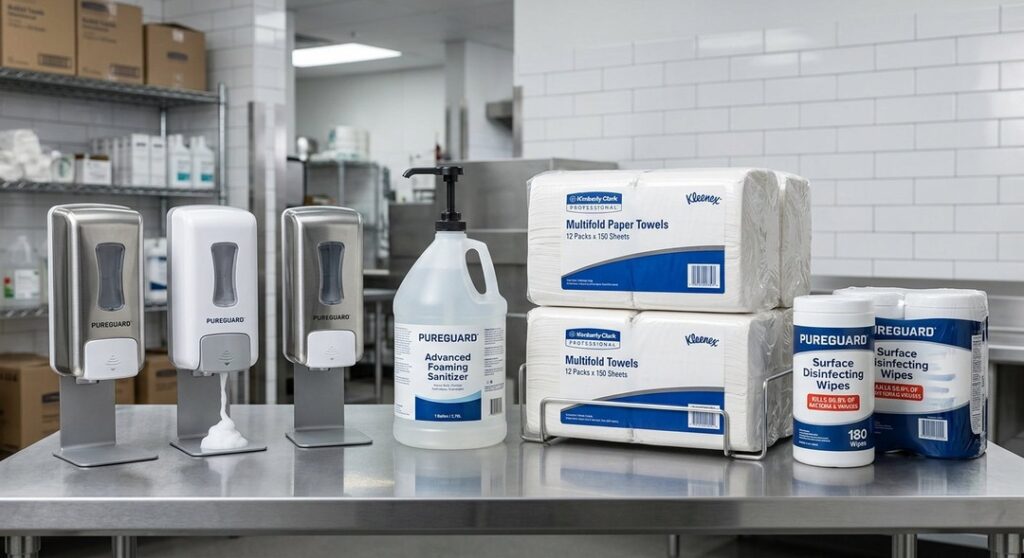 Custodial supplies for commercial cleaning businesses