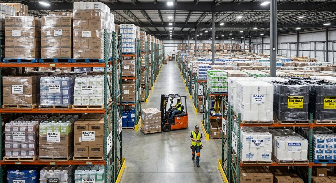 Custodial supplies for commercial cleaning businesses
