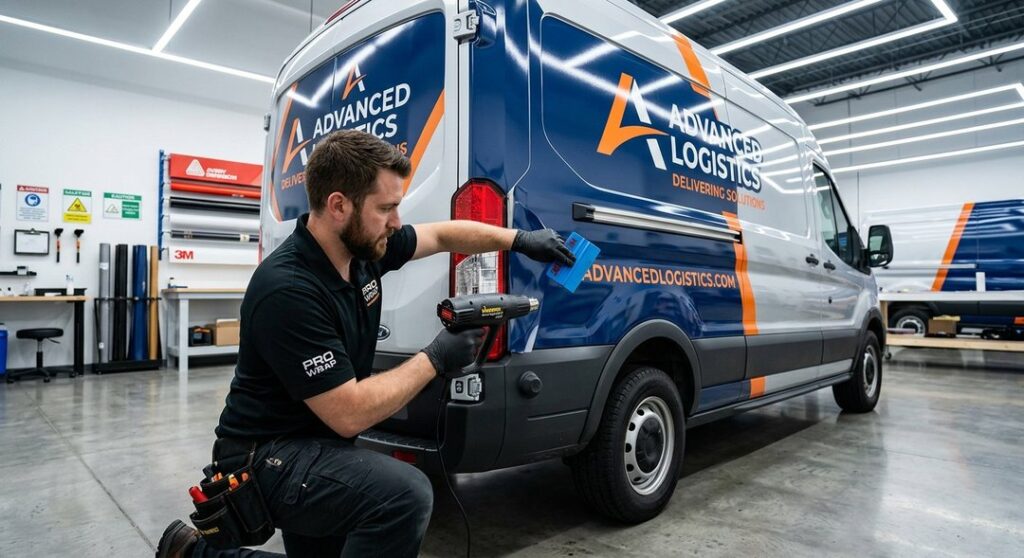 Fleet wrap costs for branded business vehicles
