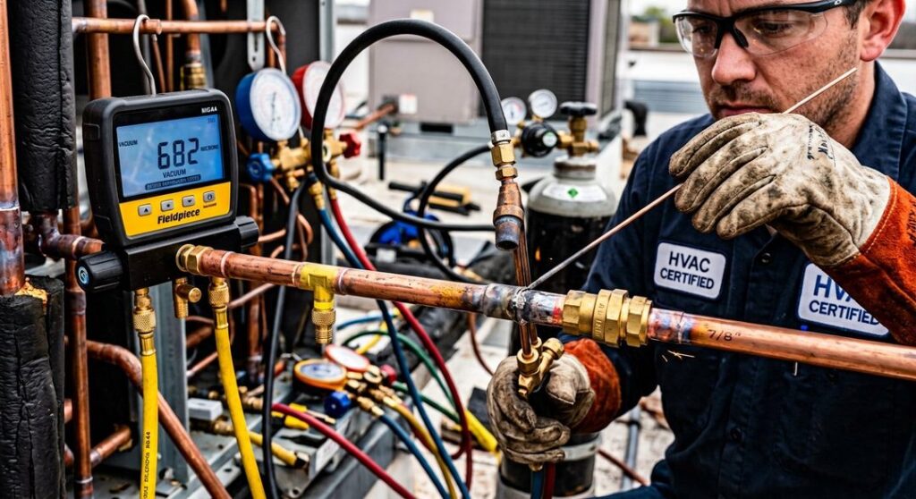 Professional HVAC installation