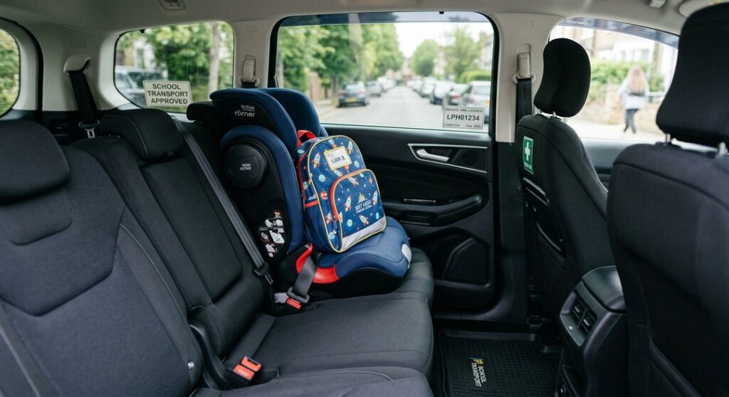 Pre-booked minicab for school transport
