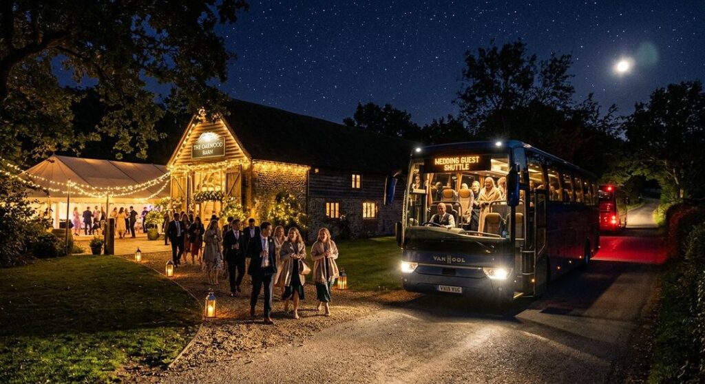Booking wedding guest transport