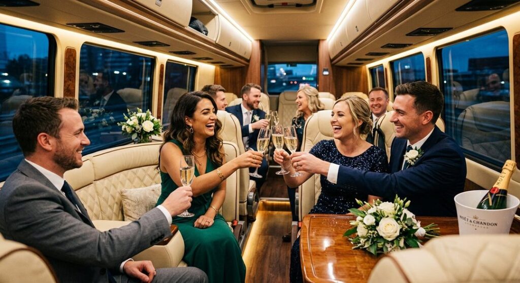 Booking wedding guest transport