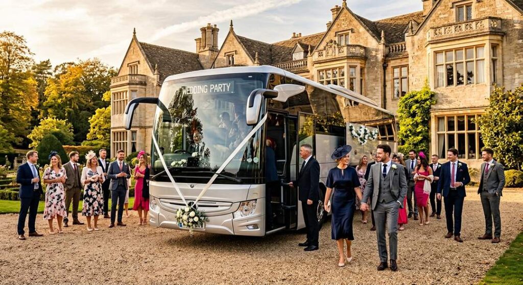Booking wedding guest transport