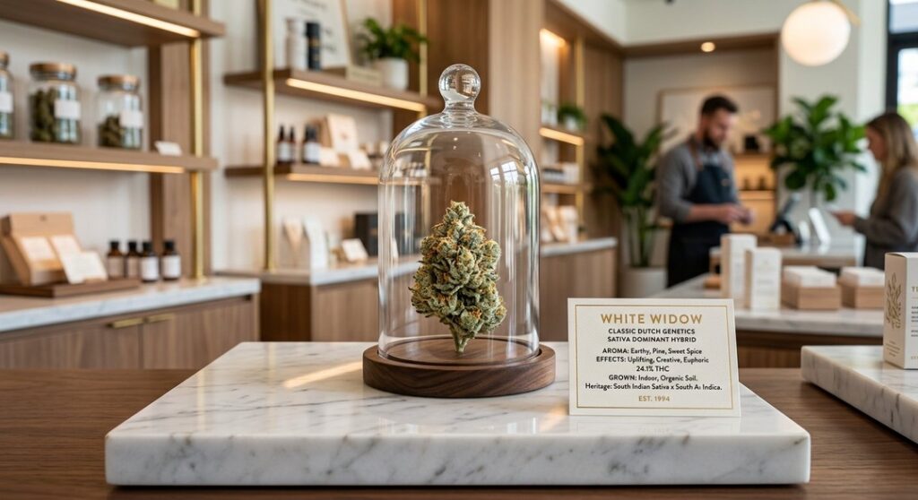 White Widow and classic Skunk cannabis genetics