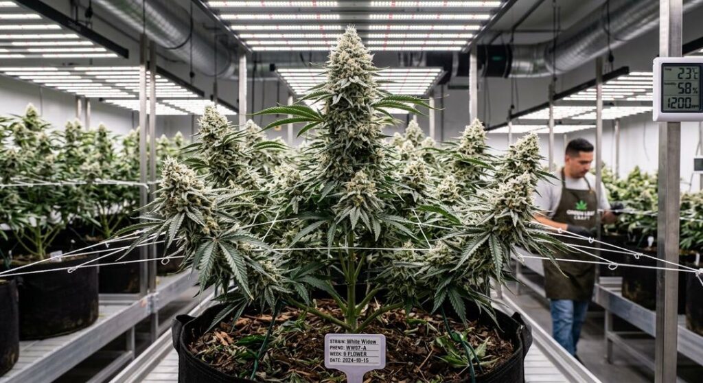 White Widow and classic Skunk cannabis genetics